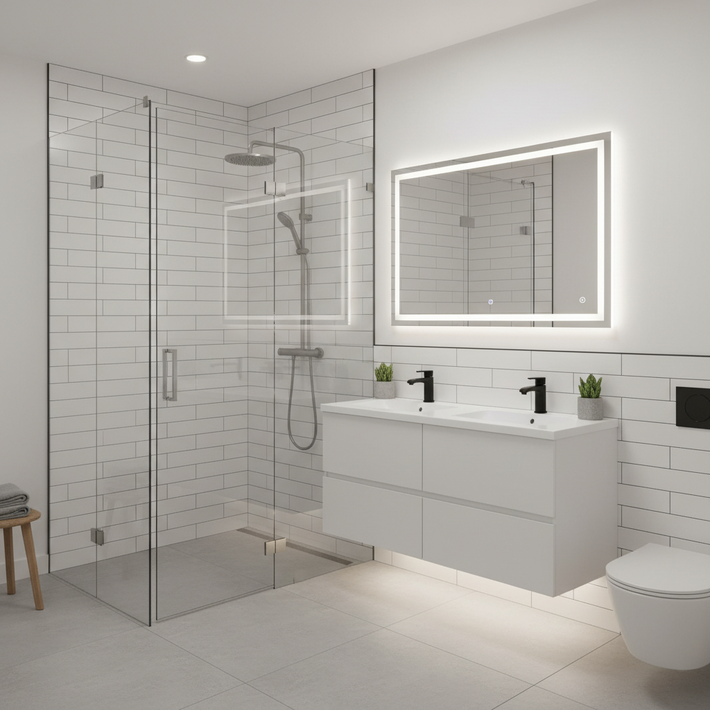 Modern Bathroom Renovation Bellaire TX - Tell Projects