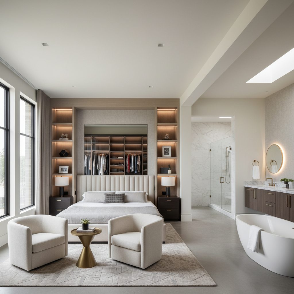Master Bedroom Suite Bellaire - Tell Projects Bellaire TX