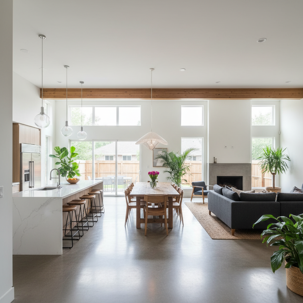 Open Concept Space Planning - Tell Projects Bellaire TX